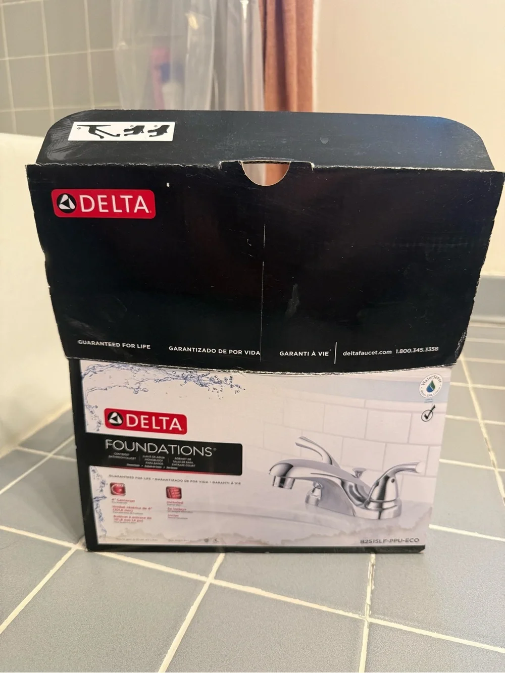 Delta Foundations 4 in. Centerset 2-Handle Bathroom Faucet in Chrome